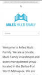 Mobile Screenshot of milesmultifamily.com