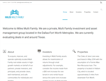 Tablet Screenshot of milesmultifamily.com